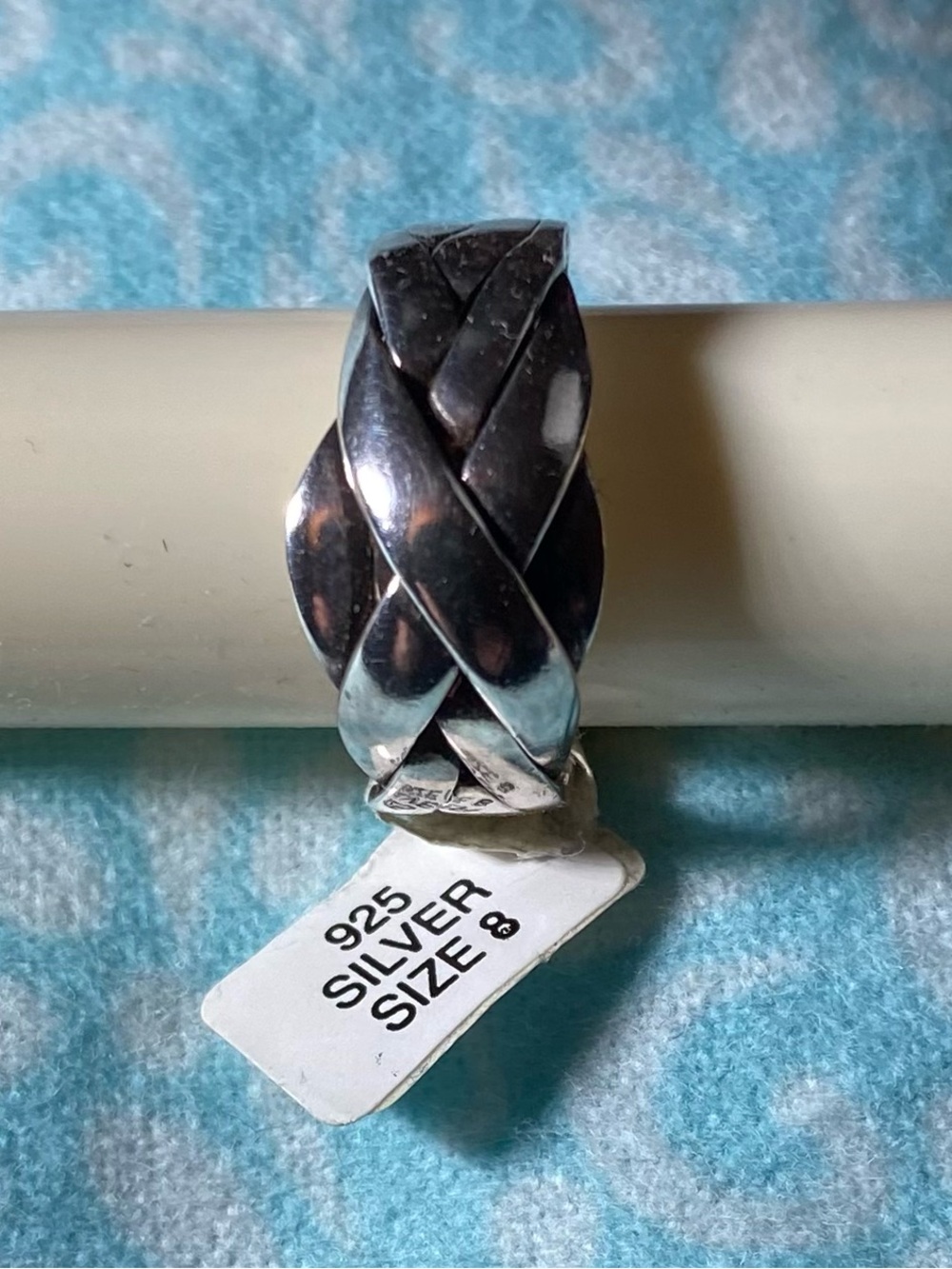 Sterling Silver 6 Band Puzzle Ring - Size 7